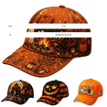 thumbnail image 3 of Halloween Baseball Cap Hkoxplj Vintage Retro Pumpkin Print Adjustable Breathable Hat Fall Holiday Costume for Party Trick or Treat Camping Photo Shoot Daily Wear Unisex Structured Hat Cap, 3 of 4