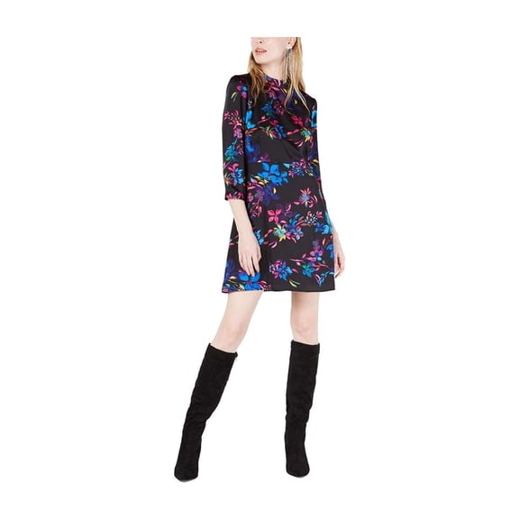 Bar Iii Womens Floral A-Line Dress