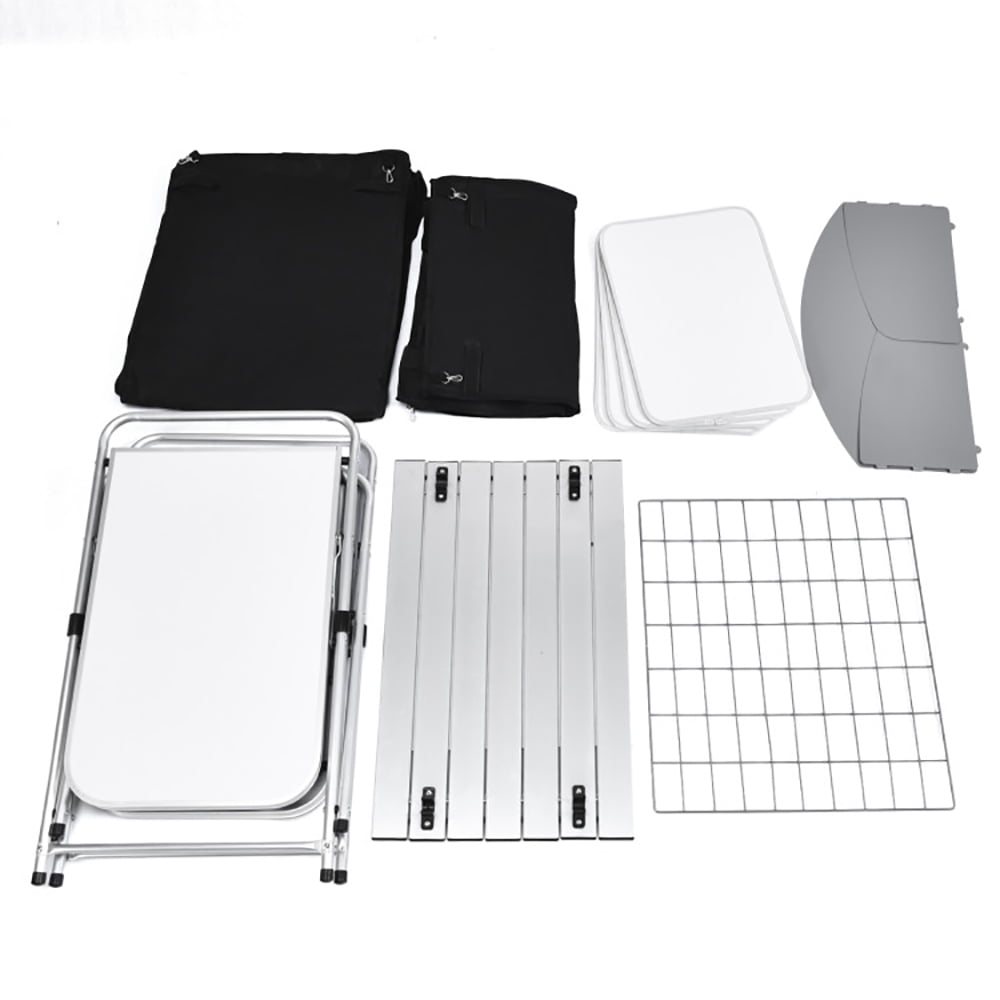 Aimee Lii Folding Camping Table with Storage Organizer, Portable Tables Folding for Outdoor