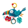 thumbnail image 2 of Kiddiway Happy Monkey Baby Stroller Hanging Plush Toy - Plush Figurine & Cute Plushies, Baby Rattles & Plush Rings, Music Pull, Sensory Auditory, Easy Attach, Car Stroller,Blue, 2 of 7