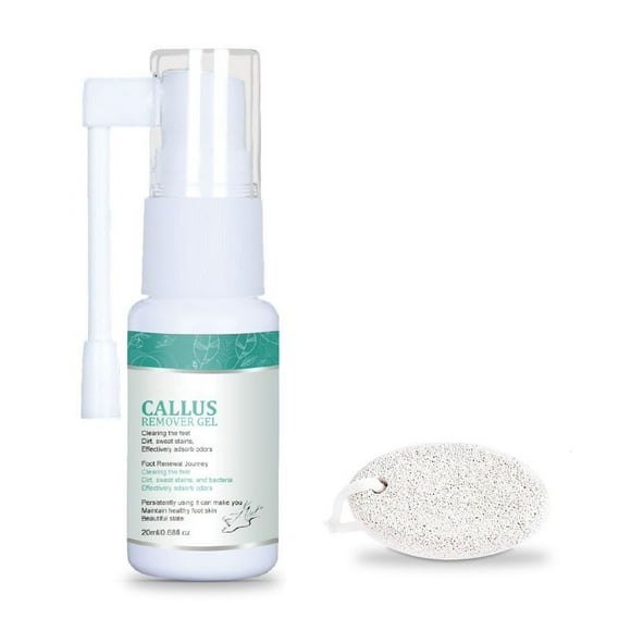 HHBEAUTY Foot Peeling Spray,Exfoliating Foot Spray for Remove Dead Skin,Hydrating Foot Care Spray,Peel Off Spray for Calluses & Dry Toe Cracked Rough with Pumice Stone Moisturizing & Nourishing Feet