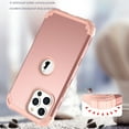 thumbnail image 5 of for iPhone 13 Pro Max Back Case, Phone Case Heavy Duty 2 in 1 Rugged Shockproof Protection Hybrid Hard PC Bumper Drop Protective Silicone for Girls Women Boys Men for iPhone 13 Pro Max, Rosegold, 5 of 5