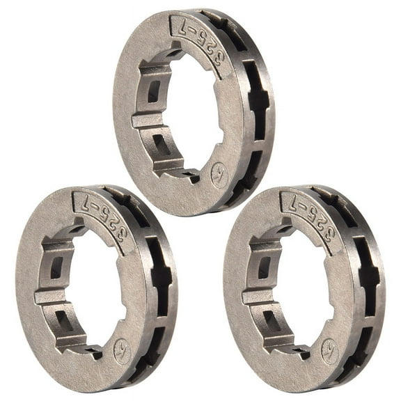 3Pcs Tool Parts Metal Chainsaw Spare Part Chain Saw Sprocket Rim Power Mate 325-7 for Replacement