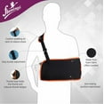 thumbnail image 3 of Flamingo Arm Support Sling- Adjustable Length, Thumb Loop, Comfortable Velcro, Beige, S, 3 of 4