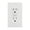 White, variant on Leviton C31-GFNT1-0PI 15 Amp Ivory SmartlockPro Self-Test GFCI — Residential Use, Standard Application