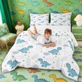 thumbnail image 3 of Manfei Cute Cartoon Dragon Animals Queen Comforter Set,Kawaii Cloud Stars Comforter Sets Queen,White Blue,Polkadot Reversible,3pcs,1 Comforter and 2 Pillowcases, 3 of 7