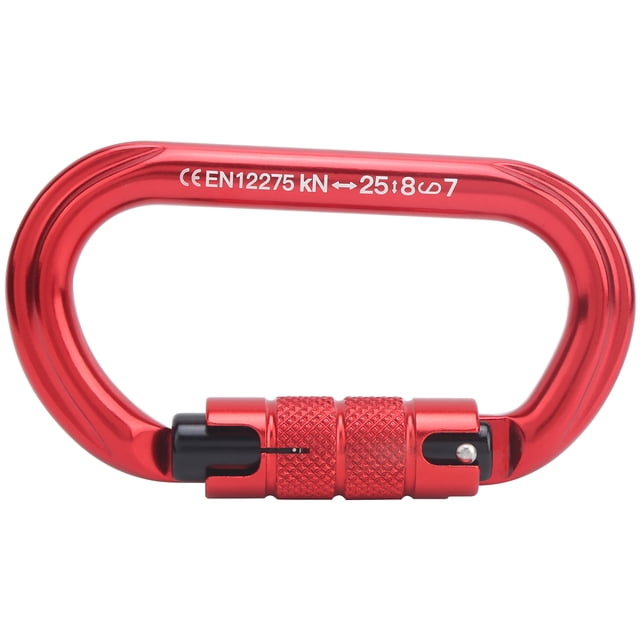 Xinda Mosquetón con Bloqueo en Forma de O Clips Mosquetón Resistente de Aleación de Aluminio para EscaladaRojo YUNYI BRAND Deportes