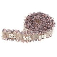 thumbnail image 2 of simhoa 1 Yard Vintage Lace Ribbon for Wedding Bridal Sewing Craft Pink Grey, 2 of 7