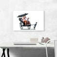 thumbnail image 2 of ARTCANVAS Rickshaw Kid Canvas Art Print by Banksy - Size: 26" x 18" (0.75" Deep), 2 of 5