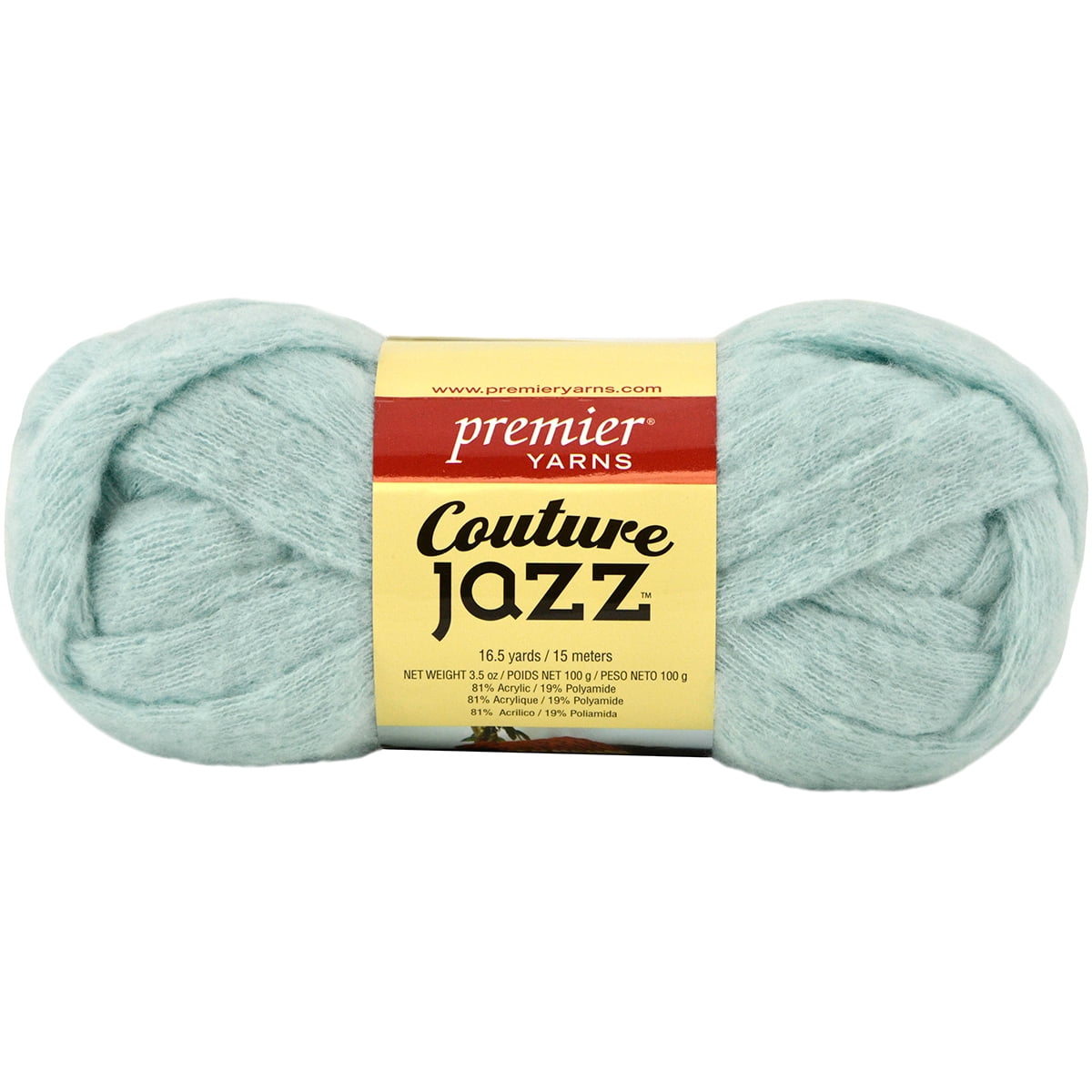 Premier Yarns Couture Jazz Yarn Celadon 3.5oz 16.5yds 7 Jumbo
