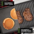 thumbnail image 6 of Cast Iron Griddle/Grill Reversible Combo Set + Protective Mitts, Grill Press & Scraper- Pre-seasoned Indoor & Outdoor gas Stove Griddle- Stovetop, Camping or Home Cooking Non-Stick Griddle Pan, 6 of 8