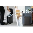 thumbnail image 5 of Home Zone Living 8 gal, 1.3 gal Kitchen Trash Can Combo, Slim Design in Stainless Steel, Black, 5 of 9