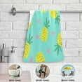 thumbnail image 6 of Coolnut Pineapple Soft Hand Towels, 2 PcsAbsorbent Bath Towel Decorative Fingertip Towels for Bathroom Gym Spa Hotel Beach Swimming Pool,14.4"x 28.3", 6 of 6