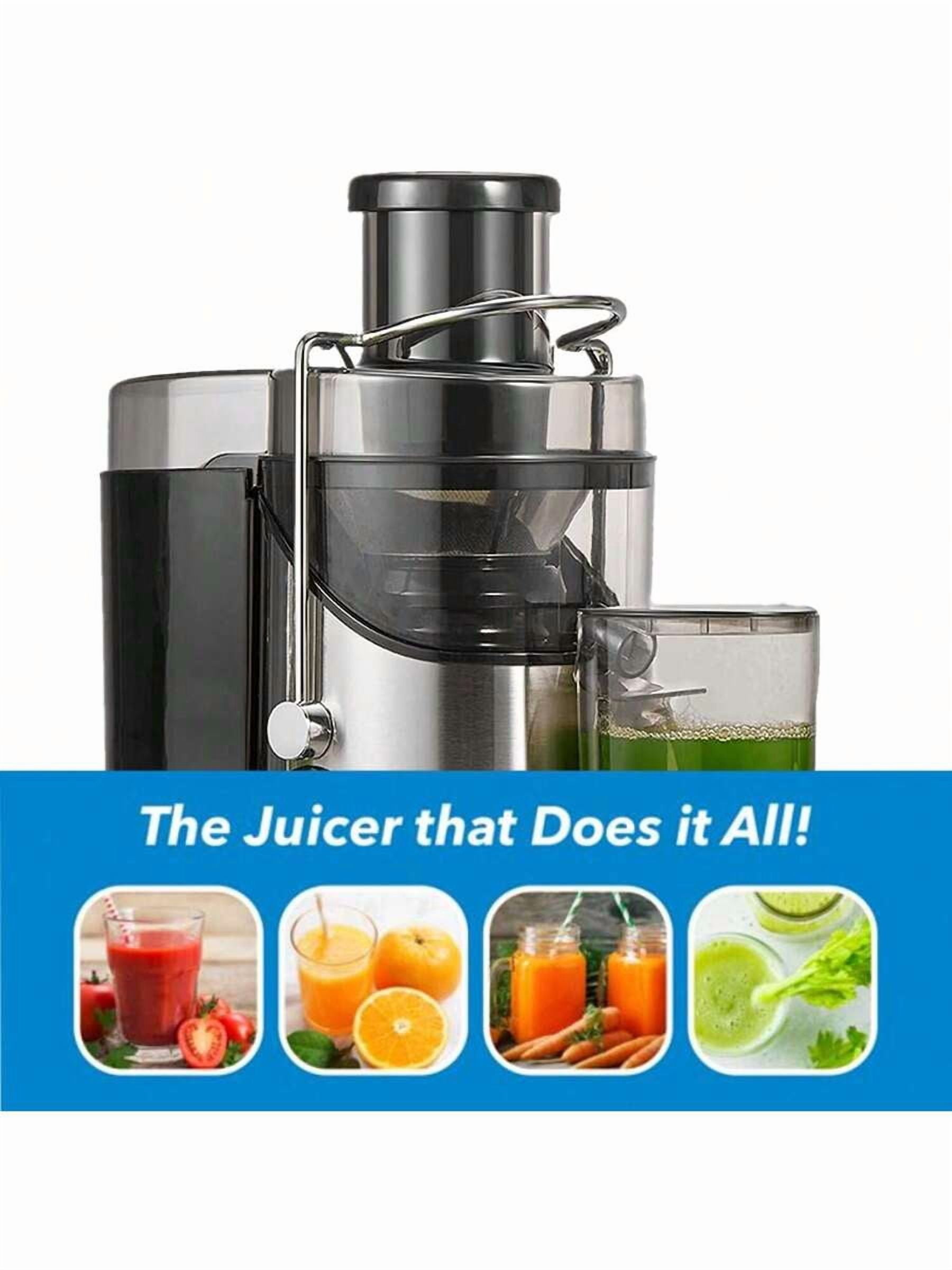 XX Juicer Machines, 3" Wide Mouth Juicer Extractor, For Vegetable And Fruit With 3-Speed Setting, 400W Motor, Easy To Clean