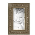 thumbnail image 2 of ArtToFrames 4" x 7" Silver Victorian Emboss Picture Frame, 4x7 inch Silver Wood Poster Frame (WOM-5082), 5 Pack, 2 of 6