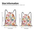 thumbnail image 4 of Kdxio Butterflies and Roses Print Drawstring Backpack Bag,Waterproof Draw String Back Sack, Gym Drawstring Bags Swim Bag For Unisex, 4 of 9