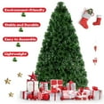 thumbnail image 4 of Costway 5Ft Pre-Lit Fiber Optic PVC Christmas Tree Metal Holiday, 4 of 10