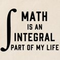 thumbnail image 2 of CafePress - Math Is An Integral Part Of My Life Tote Bag - Unisex Canvas Tote Bag, Beige, 1-Piece, 2 of 7