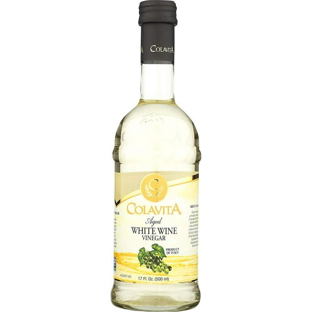 Colavita Vinaigre De Vin Blanc Vieilli, Bouteille en Verre 500ml