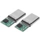 thumbnail image 3 of Placa de conexión USB tipo C, 2 piezas, conector de enchufe macho tipo C con conexión USB tipo C, conector de conexión USB tipo C de aspecto llamativo, 3 of 12