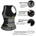 thumbnail image 3 of QRIC Women's Neoprene Sauna Underbust Training Cincher Workout Waist Trainer Corset Zipper Vest with Adjustable Belt, 3 of 6