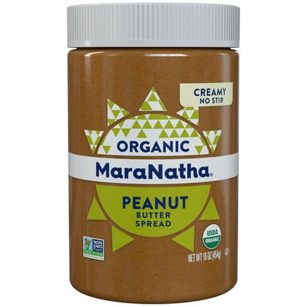 MaraNatha Organic No Stir Creamy Peanut Butter, 16 oz