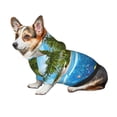 thumbnail image 7 of Honeii Island And Coral Reef Print Small Dog Hoodies Pet Hooded Sweatshirts Fall Winter Puppy Cat Sweaters Warm Clothes for Small Dogs Outfits Costume-Large, 7 of 7