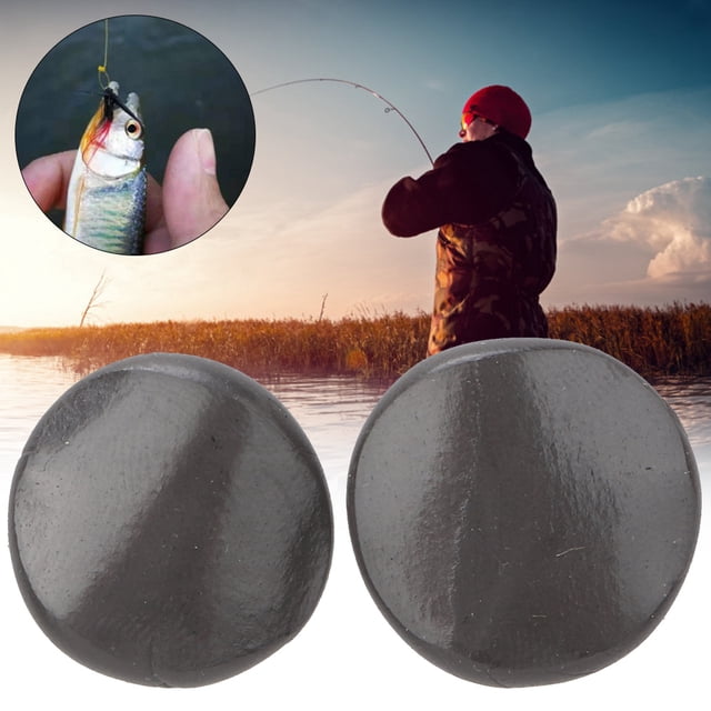 2 Uds Plataforma De Tungsteno Plomo Suave Peso Barro Carpa Accesorio De Pesca Aparejos De Pescado 15g Negro