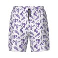 thumbnail image 5 of Rocae Lavender Flowers for Men's Swim Trunks Quick Dry With Two Side Pockets and One Lined Patch PocketLarge, 5 of 9