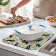 thumbnail image 2 of Rottweiler with Pioneer Flower Dish Drying Mat for Kitchen 1 Pack, Ultra Absorbent Microfiber Dishes Drainer Mats,16"x18", 2 of 6