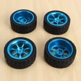 thumbnail image 3 of Neumáticos de goma YONGSHENG 65 mm para Wltoys 144001 A959 A959-b 124019 124018 RC azul, 3 of 5