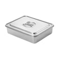 thumbnail image 1 of Tnarru Cake Pan with Cover Rectangular Stainless Steel Nonstick with Lid DIY Baking Pan 29cmx23.5cm, 1 of 8
