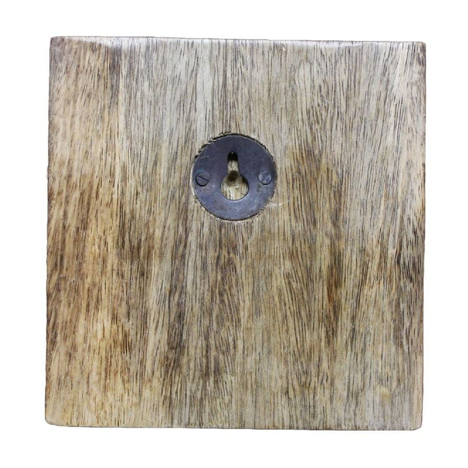 Crochet En Laiton Antique Avec Bouton D'Ivoire Sur La Base En Bois (Noix) - Ensemble De 2