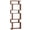 Orange, variant on Giantex 6-tier S-shaped Bookshelf, Open-back Bookcase, Home Wood Organizer Free-standing Storage Shelf, Walnut