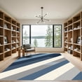 thumbnail image 2 of ODIKA 2'x3' Machine Washable Non-Slip Area Rug, Geometric Navy Blue High Traffic Rug with Pad, Blue, 1056342, 2 of 8