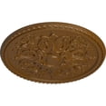 thumbnail image 3 of 32 5/8"OD x 2"P Bradford Ceiling Medallion (Fits Canopies up to 6 5/8"), Hand-Painted Smokey Topaz, 3 of 6