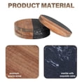 thumbnail image 4 of Juego de 4 Posavasos para Bebidas, Posavasos con Unión de Mármol y Madera para Proteger la Mesa, Posavasos para Tazas, 4 of 5