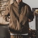 thumbnail image 2 of Chaquetas de hombre holgado informal de uso diario, primavera Retro, otoño, cuello levantado, bolsillo, Color sólido, estilo americano, ropa de calle, moda masculina Chic, 2 of 4