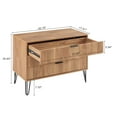 2Piece DUMBO Standard 3Drawer Dresser and DUMBO 1.0 Nightstand in
