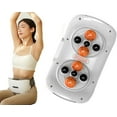 thumbnail image 1 of Electric Abdominal Massager Stomach Machine, Electric Bian Stone Tummy Kneading Instrument, Double Disc Large Area Massage, Forward/Reverse Massage, for Abdominal, Period Cramps Pain Relief., 1 of 6