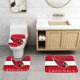thumbnail image 2 of Juego de alfombras de baño de 3 piezas del equipo Cardinals Alfombra antideslizante para baño de 31,5 x 20 pulgadas, 2 of 7