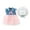 Pink, variant on Utoimkio Toddler Girls Princess Dress Floral Print Ruffle Sleeve Tutu Dress Summer Outfits Clothes with Hat