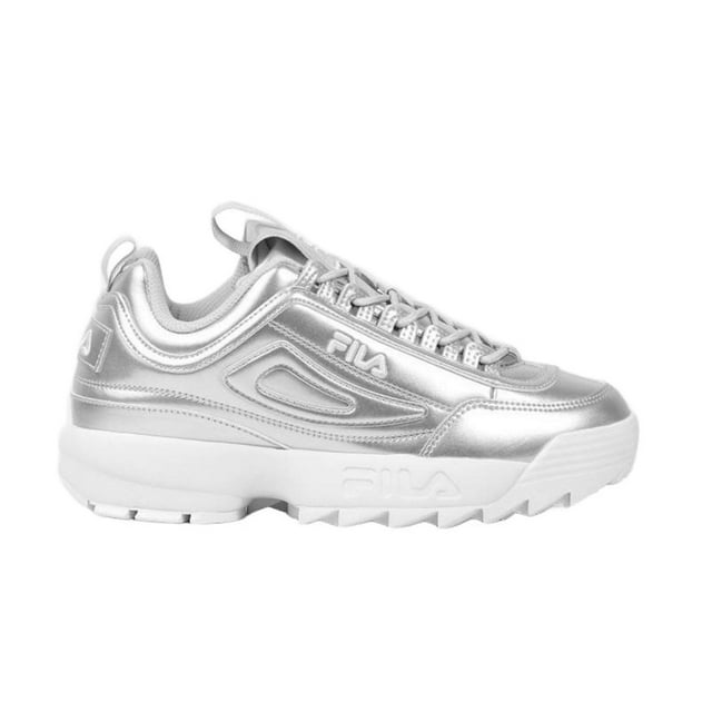 Tenis Fila Disruptor II Premium Metallic para Mujer 5XM02365-071 plateado 26
