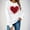 White, variant on FDGIU Women's Valentine's Day Sweatshirt - Cute Red Graphic Pullover, Warm & Soft Comfy Holiday Gift