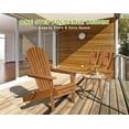 thumbnail image 4 of CL.HPAHKL Wood Adirondack Chair, Natural for Garden, 4 of 7