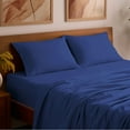 thumbnail image 7 of Mellanni 4-Piece Iconic Queen Bedsheet Set - Microfiber, 16" Deep Pocket, Cooling, Wrinkle, Fade, Stain Resistant, Royal Blue, 7 of 7