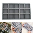 thumbnail image 5 of Jewelry Tray Multipurpose Jewellery Drawer Organiser for Large Capacity Gray 15 Gray 15 Grids, 5 of 9