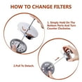 thumbnail image 4 of Necvior /set Replacement Filter Stainless Steel for Coffee Tea Maker 8cup/ 34oz/ 1000ml Machine, 4 of 18
