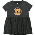thumbnail image 3 of Inktastic Golden Retriever Dog Girls Baby Dress, 3 of 5