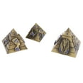 thumbnail image 5 of 3pcs Pyramids Size Travel Souvenir Home Decoration Bronze, 5 of 7